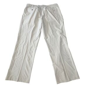 TGW Golf Pants Mens 38x30 Pleated Performance Stretch Khaki Beige